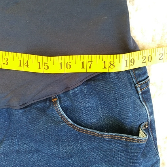 Old Navy Maternity Full Panel Skinny Distressed Jeans 18 Blue - Picture 10 of 13